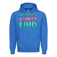 Overworked Underlaid Zipper Hoodie | Teevron