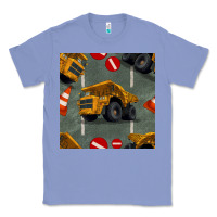 Colony Blue dump truck seamles pattern Classic Tee - BundleAndBundleShop