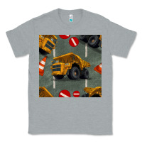 Heather Grey dump truck seamles pattern Classic Tee - BundleAndBundleShop