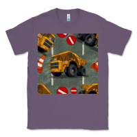 Lavender dump truck seamles pattern Classic Tee - BundleAndBundleShop