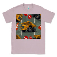 Lilac dump truck seamles pattern Classic Tee - BundleAndBundleShop
