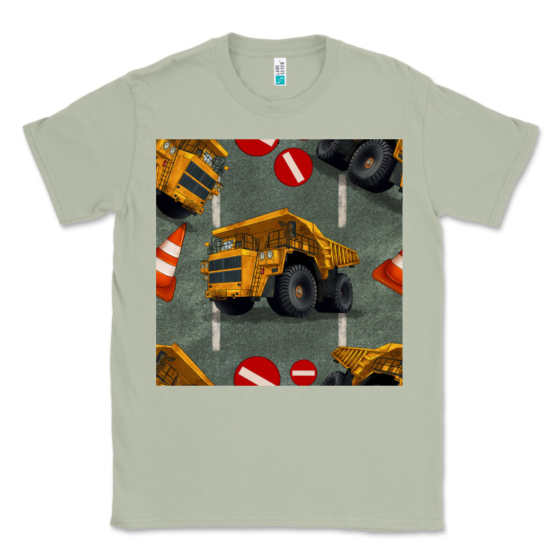 Dump Truck Seamles Pattern Classic Tee by BundleAndBundleShop | Teevron