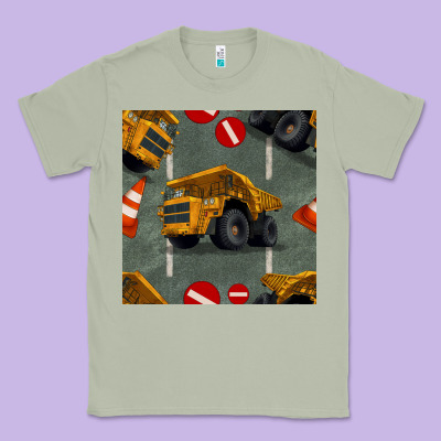 Dump Truck Seamles Pattern Classic Tee Designed By Bundleandbundleshop