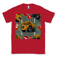 Red dump truck seamles pattern Classic Tee - BundleAndBundleShop