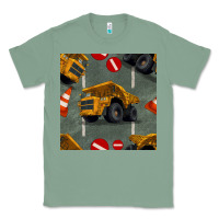 Sage dump truck seamles pattern Classic Tee - BundleAndBundleShop
