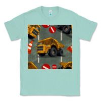 Seafoam dump truck seamles pattern Classic Tee - BundleAndBundleShop