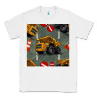 White dump truck seamles pattern Classic Tee - BundleAndBundleShop