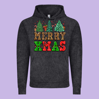 Merry Xmas Vintage Hoodie Designed By Fadigitalartstudio