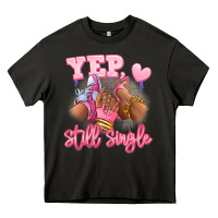 Asphalt Yep still single heels and sneakers afro girl Heavy Core Tee - RanaPortraitStore