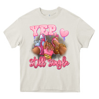 Cream Yep still single heels and sneakers afro girl Heavy Core Tee - RanaPortraitStore