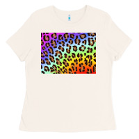 Leopard Background Rainbow 3200x2400 Ladies Tee | Teevron