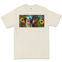 Bone Heifers With Sunflowers And Leopard Premium Tee - RanaPortraitStore