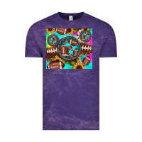 Football Tie Dye Gemstone Sunflower Vintage Tee | Teevron