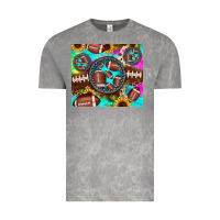 Cloud Rock football tie dye gemstone sunflower Vintage Tee - JahusDesignShop