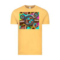 Vintage Mustard football tie dye gemstone sunflower Vintage Tee - JahusDesignShop