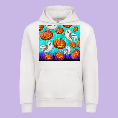 Halloween Pumpkins With Ghosts Urban Hoodie Designed By Tumblerdesignbyshophia