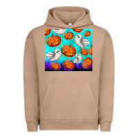 Pigment Burro halloween pumpkins with ghosts Urban Hoodie - TumblerDesignByShophia