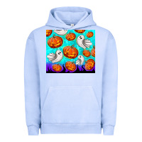 Pigment Grape Ice halloween pumpkins with ghosts Urban Hoodie - TumblerDesignByShophia