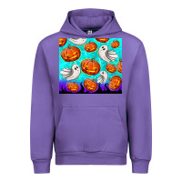 Tulip halloween pumpkins with ghosts Urban Hoodie - TumblerDesignByShophia