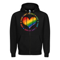 Black love is love Zipper Hoodie - MaliasSmallBusiness