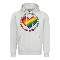 Dove Grey love is love Zipper Hoodie - MaliasSmallBusiness