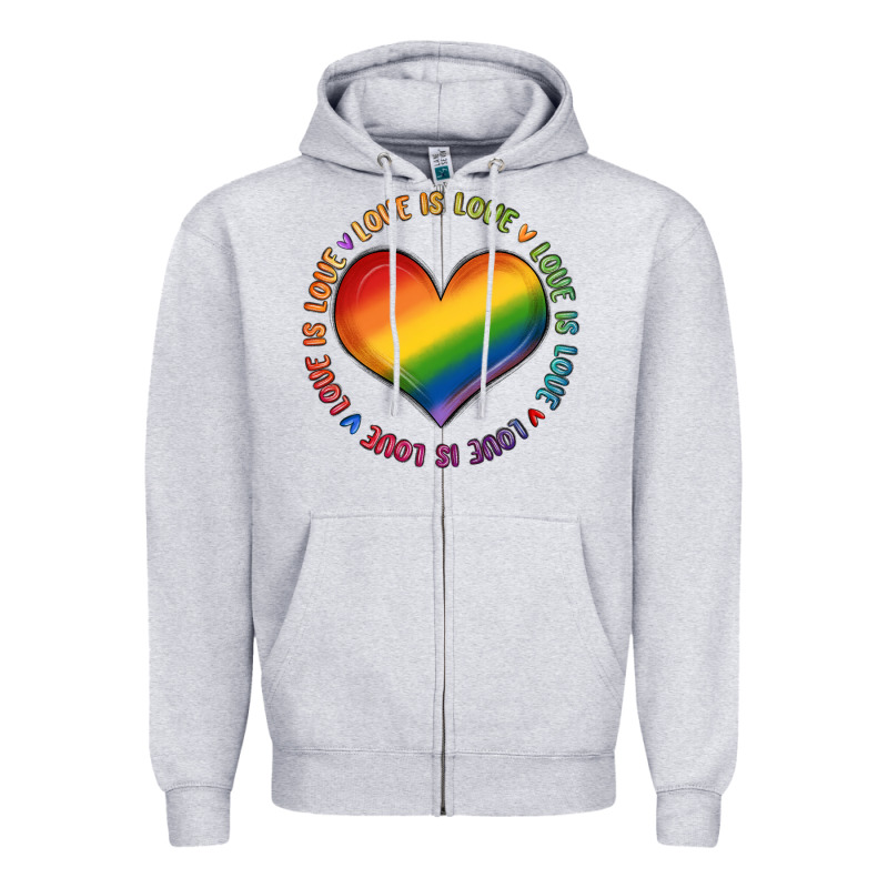 Love Is Love Zipper Hoodie by MaliasSmallBusiness | Teevron