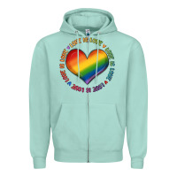 Seafoam love is love Zipper Hoodie - MaliasSmallBusiness