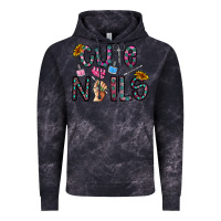 Cloud Black cute nails Vintage Hoodie - CowhideDigitalArt