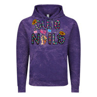Cloud Purple cute nails Vintage Hoodie - CowhideDigitalArt