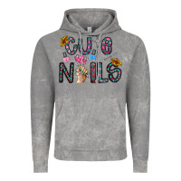 Cloud Rock cute nails Vintage Hoodie - CowhideDigitalArt