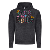 Vintage Black cute nails Vintage Hoodie - CowhideDigitalArt