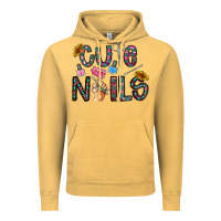 Vintage Mustard cute nails Vintage Hoodie - CowhideDigitalArt