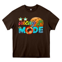 Chocolate Brown vacay mode Heavy Core Tee - Artiststas