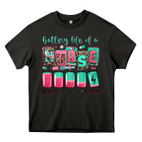 Asphalt battery life of a nurse Heavy Core Tee - RanaPortraitStore