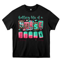 Black battery life of a nurse Heavy Core Tee - RanaPortraitStore