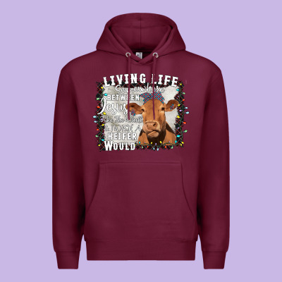 Between Jesus Take The Wheel I Wish A Heifer Would Premium Hoodie Designed By Bettercallsaul