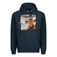 Navy Between Jesus Take The Wheel I Wish A Heifer Would Premium Hoodie - Bettercallsaul