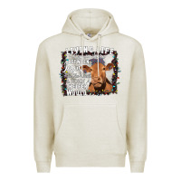 Oatmeal Heather Between Jesus Take The Wheel I Wish A Heifer Would Premium Hoodie - Bettercallsaul