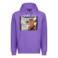 Purple Between Jesus Take The Wheel I Wish A Heifer Would Premium Hoodie - Bettercallsaul