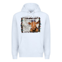 White Between Jesus Take The Wheel I Wish A Heifer Would Premium Hoodie - Bettercallsaul