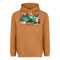 Meerkat Farm Animals Truck Heavyweight Hoodie - BundleAndBundleShop
