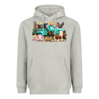 Moon Dust Farm Animals Truck Heavyweight Hoodie - BundleAndBundleShop