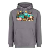 Storm Farm Animals Truck Heavyweight Hoodie - BundleAndBundleShop