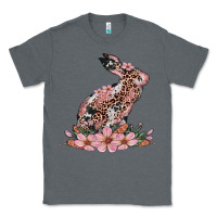 Charcoal Heather bunny with blossom flower Classic Tee - Artiststas