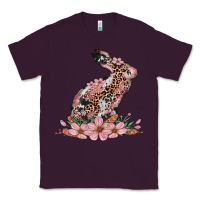 Plum bunny with blossom flower Classic Tee - Artiststas