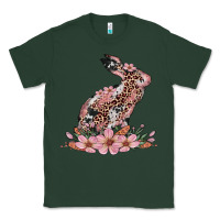 Sports Green bunny with blossom flower Classic Tee - Artiststas