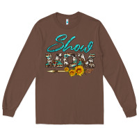 Chestnut show mom aztec cowhide sunflower and arrow Long Sleeve Tee - Artiststas