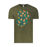 Vintage Olive christmas gingerbread cookies patch Vintage Tee - BundleAndBundleShop