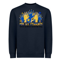 Navy for my students down sendrome awareness day Heavyweight Sweatshirt - Artiststas