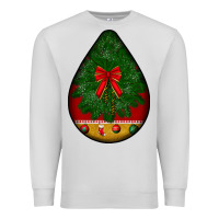 Dove Grey christmas teardrop Premium Sweatshirt - BundleAndBundleShop